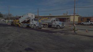 Griffin-transfer-truck-paving-ten-wheeler-hauling-broken-concrete